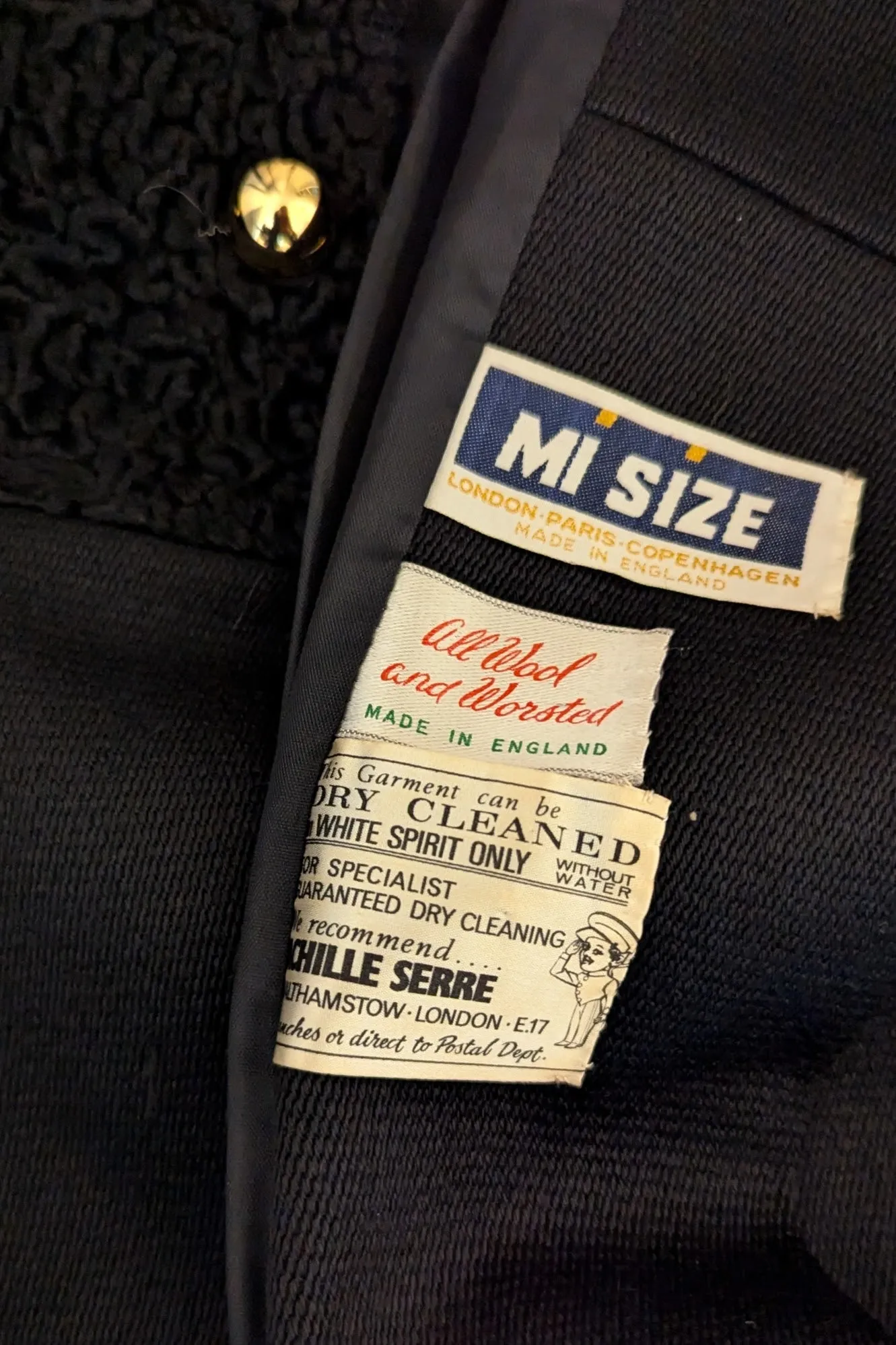 1960s Black Wool Astrakhan Long Coat