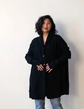 1990s Textured Black Jacket | Romeo Gigli
