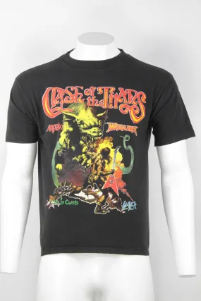 1991 Clash of the Titans tour t-shirt - Black - L