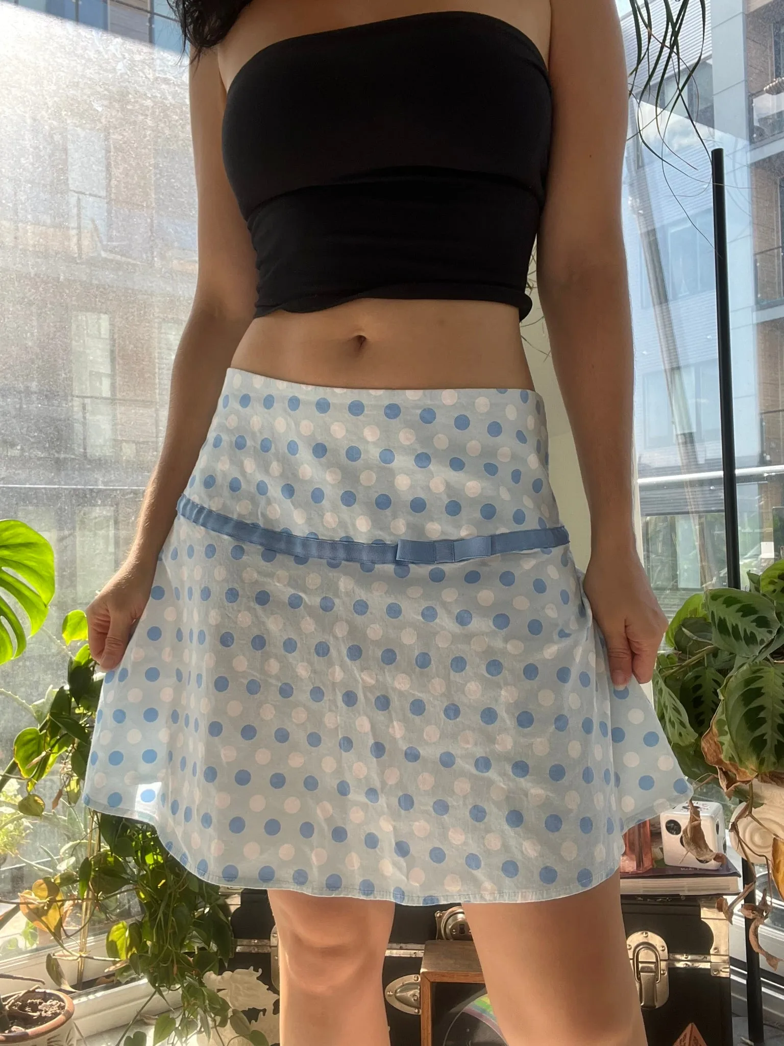 2000s Vintage Guess Jeans Polka Dot Mini Skirt