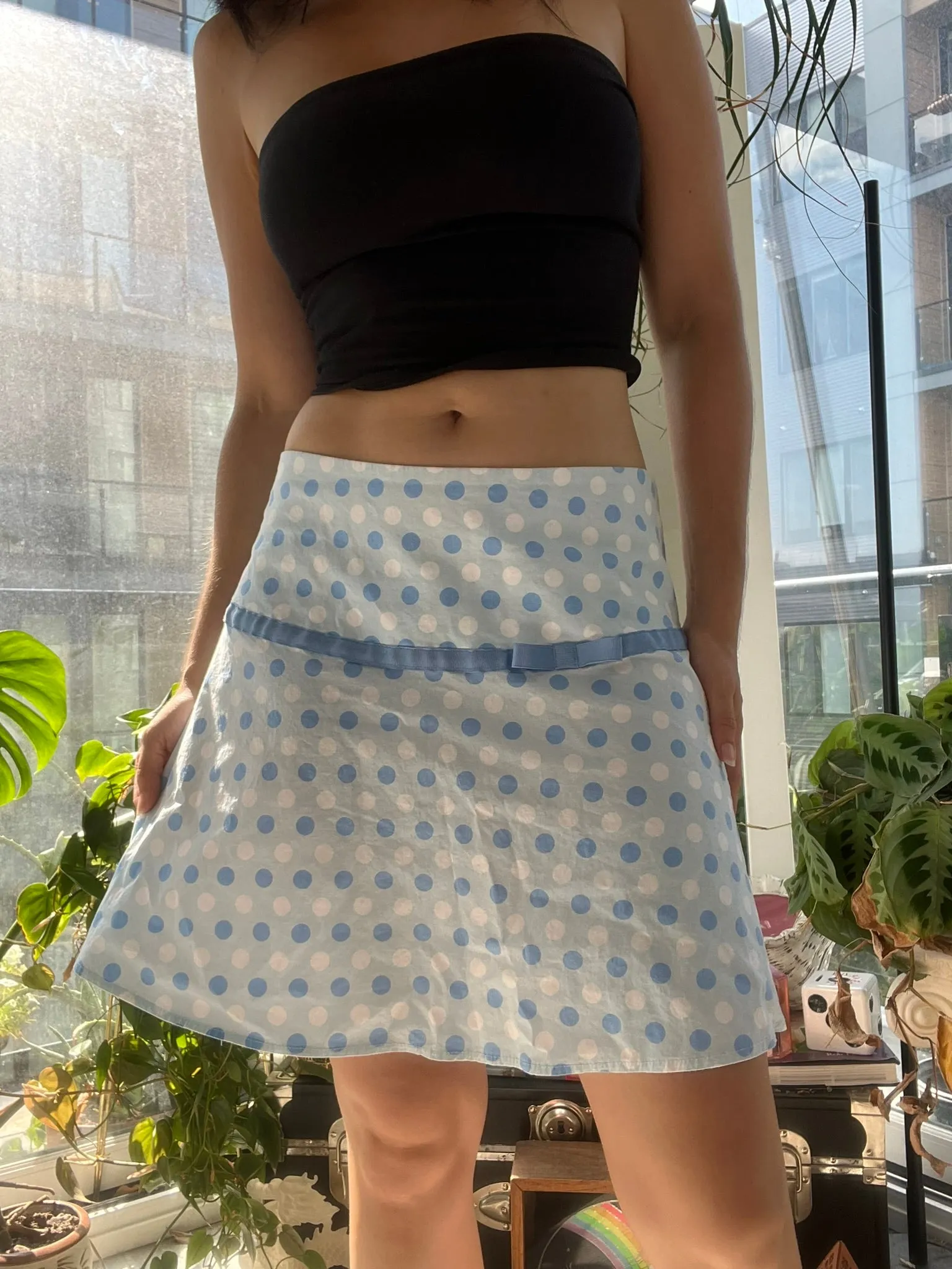 2000s Vintage Guess Jeans Polka Dot Mini Skirt