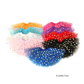 3 Layer Polka Dot  Kids Children Tutu Skirts