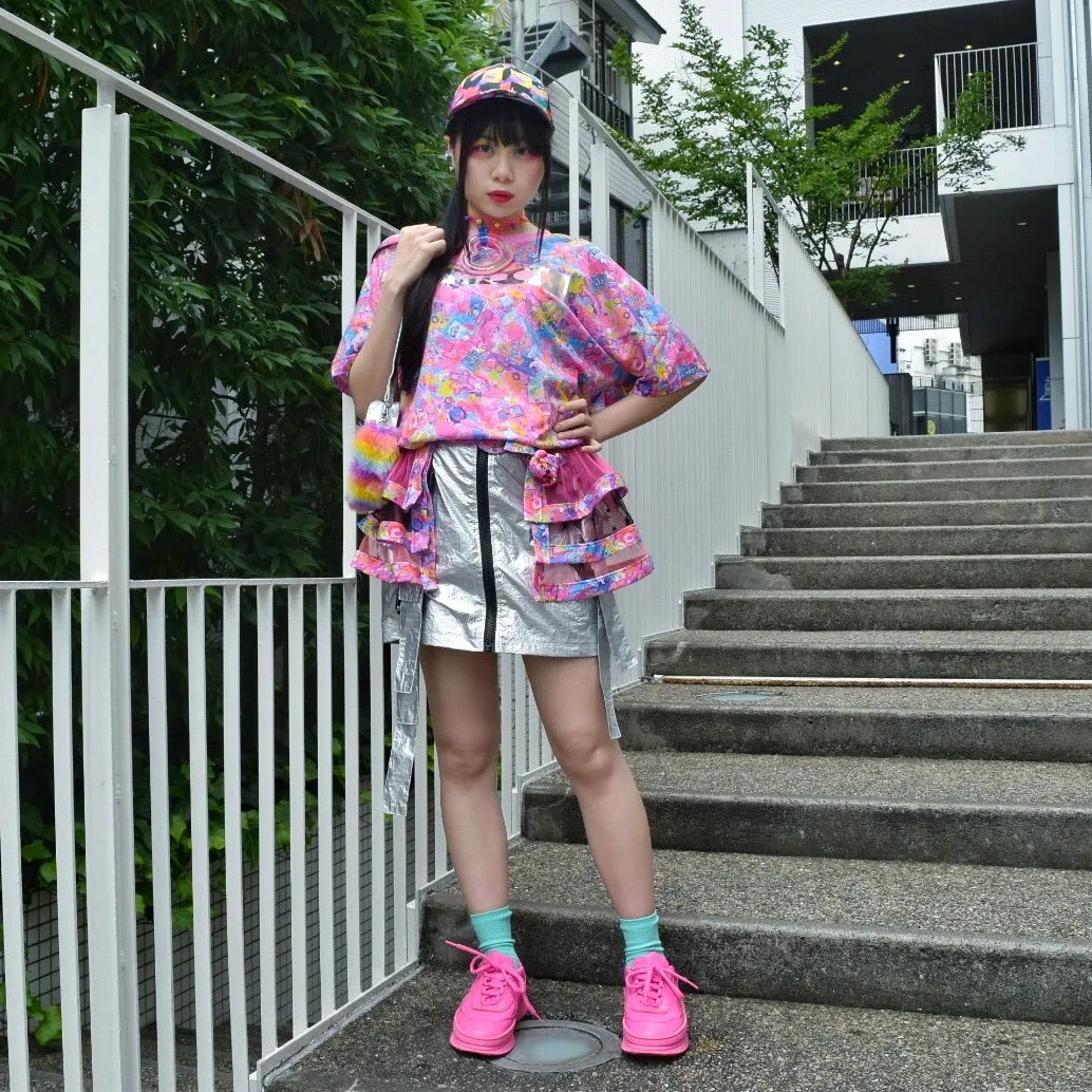 6% DOKIDOKI foil cut logo t-shirt