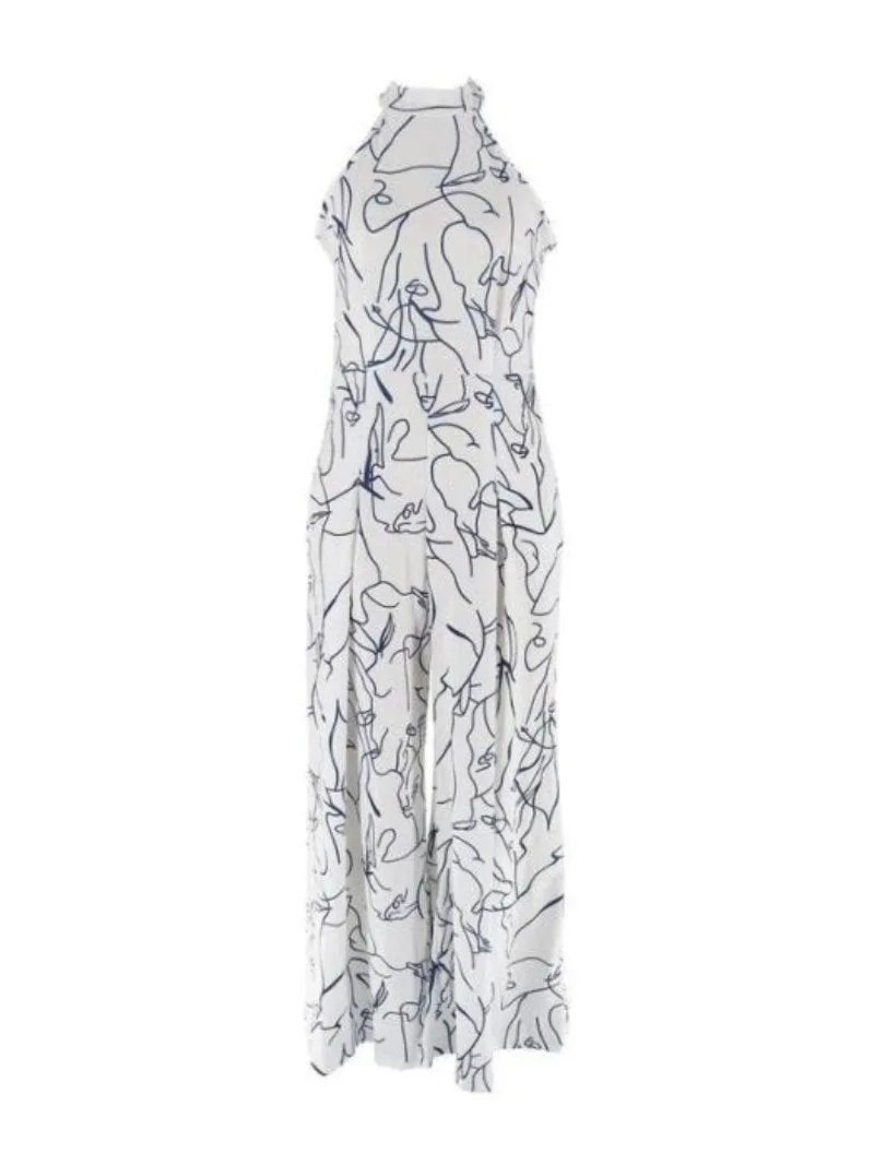 Abstract Line Art Jumpsuit