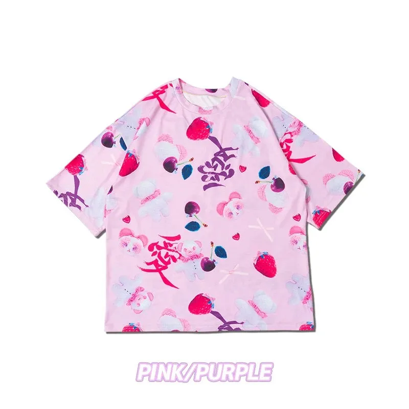 ACDC RAG "Ai-Bear" pastel pink t-shirt