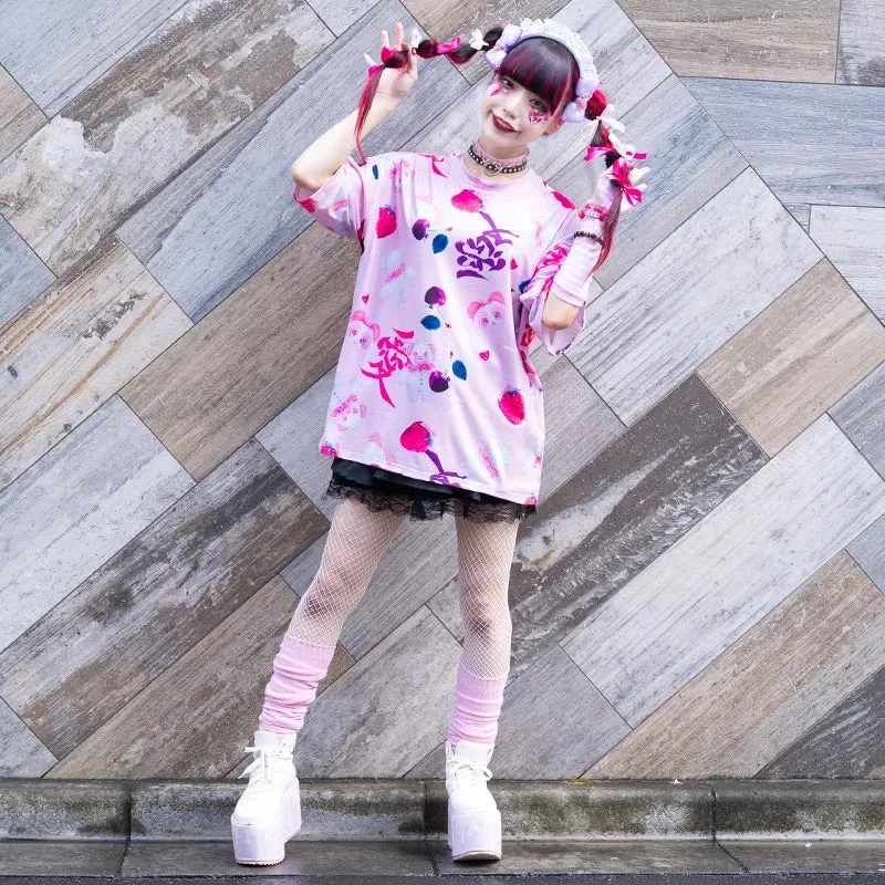 ACDC RAG "Ai-Bear" pastel pink t-shirt