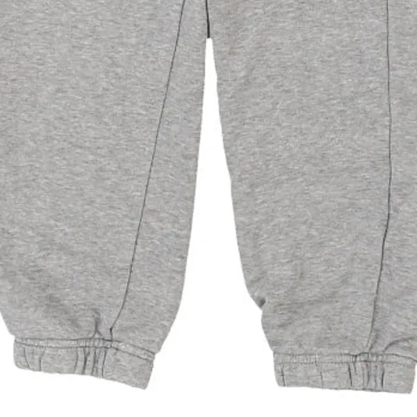 Age 11-12 Adidas Spellout Joggers - Medium Grey Cotton Blend