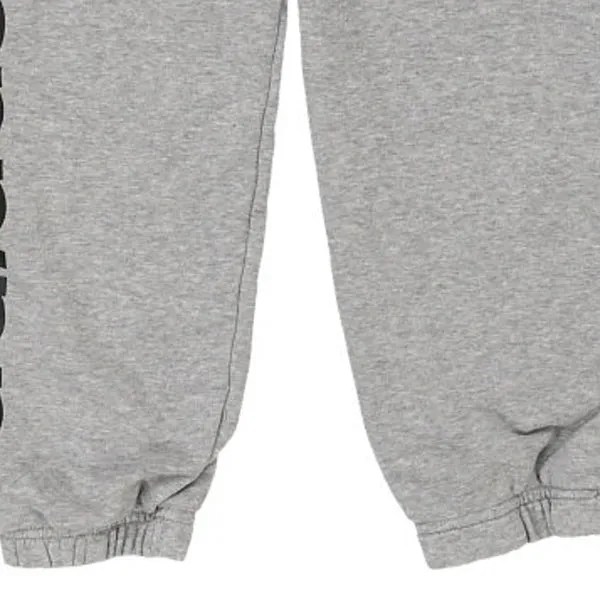Age 11-12 Adidas Spellout Joggers - Medium Grey Cotton Blend