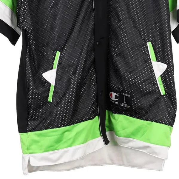 Age 11-12 Champion Track Jacket - Medium Black Polyester