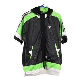 Age 11-12 Champion Track Jacket - Medium Black Polyester