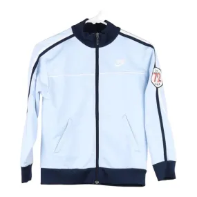 Age 8-10 Nike Track Jacket - Small Blue Polyester