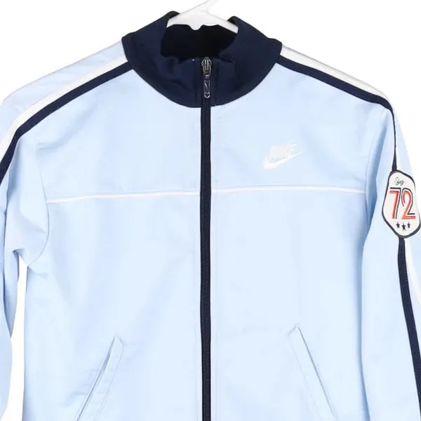 Age 8-10 Nike Track Jacket - Small Blue Polyester