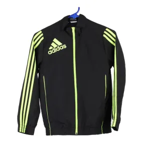 Age 9-10 Adidas Track Jacket - Small Black Polyester