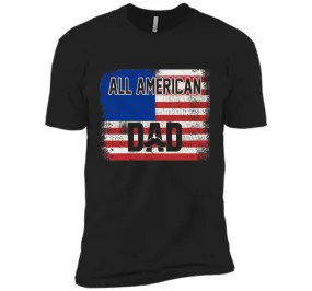All American Dad American Flag T-Shirt Father's Day Shirt