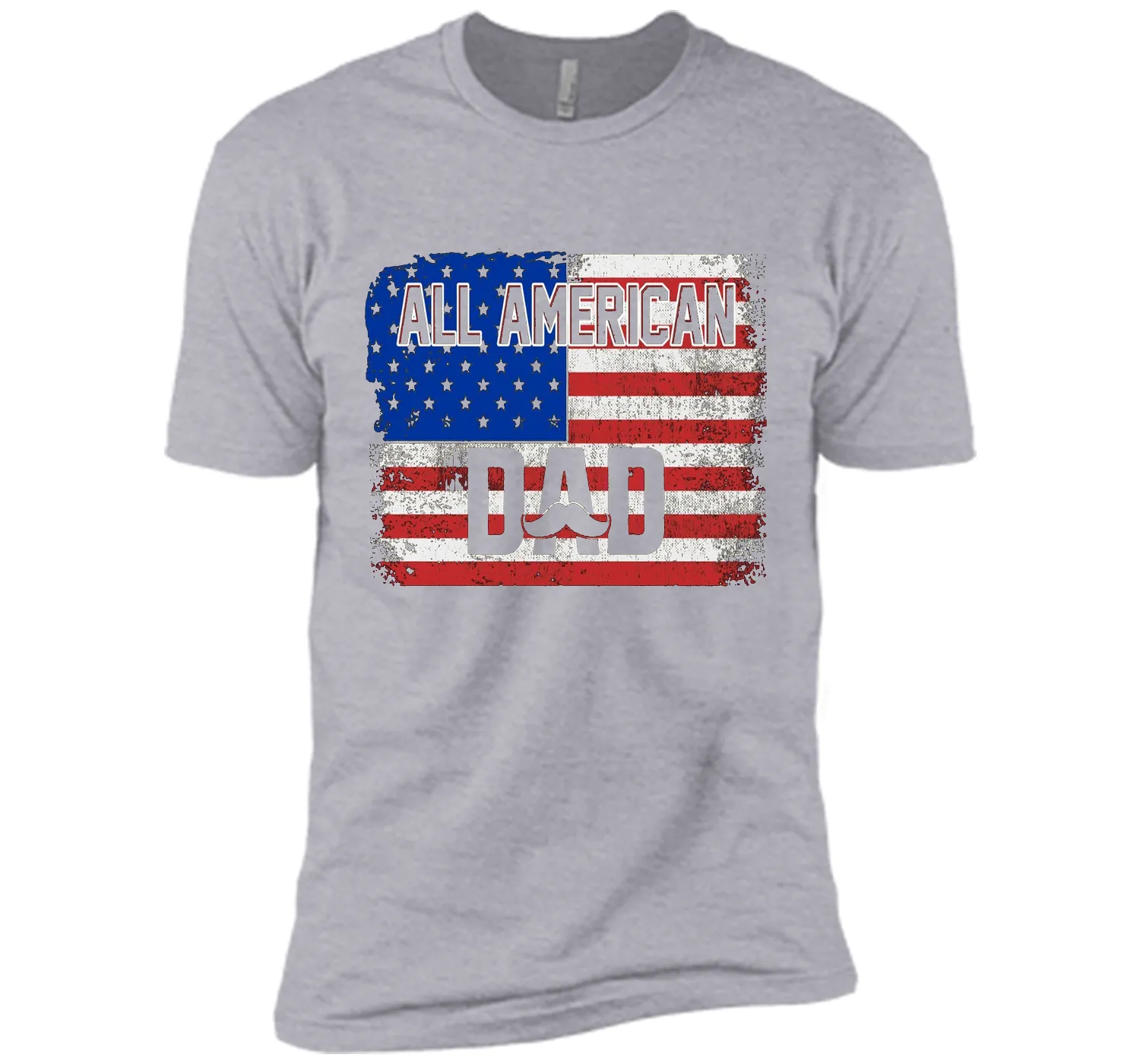 All American Dad American Flag T-Shirt Father's Day Shirt