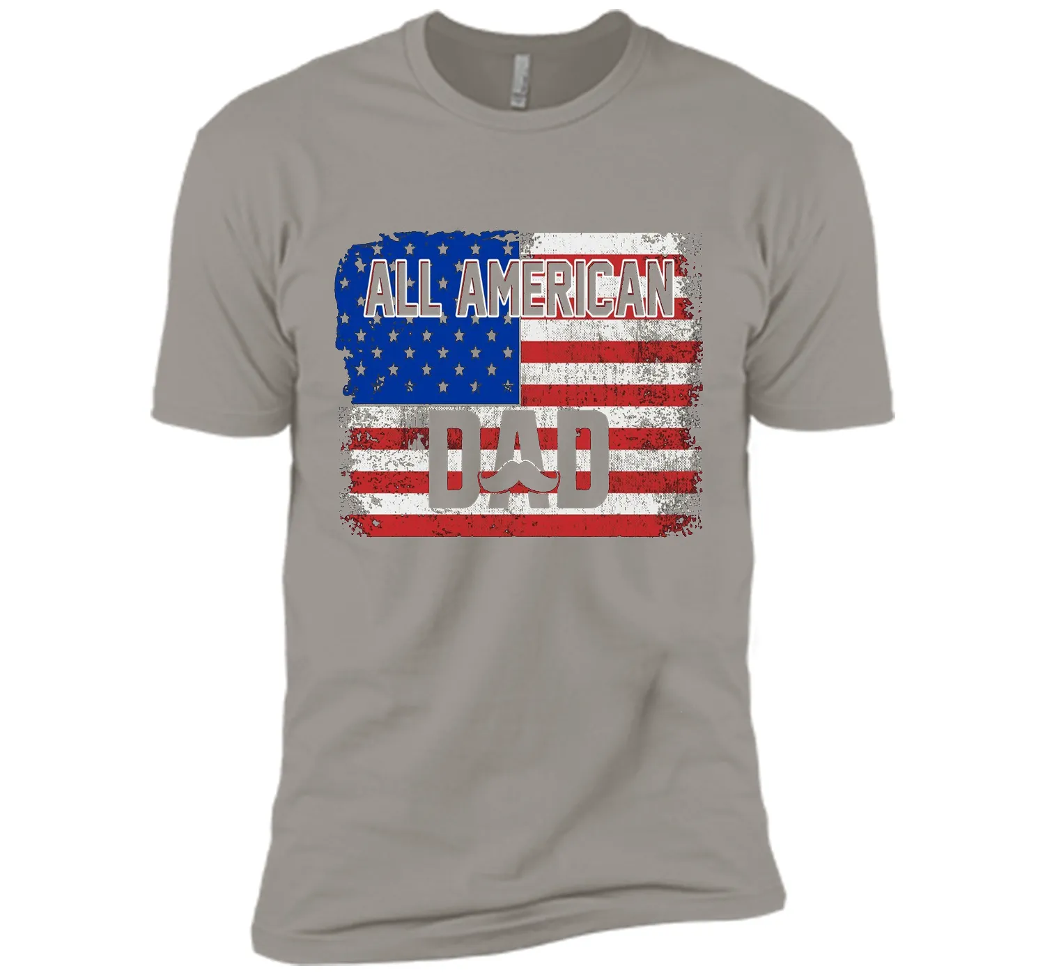 All American Dad American Flag T-Shirt Father's Day Shirt