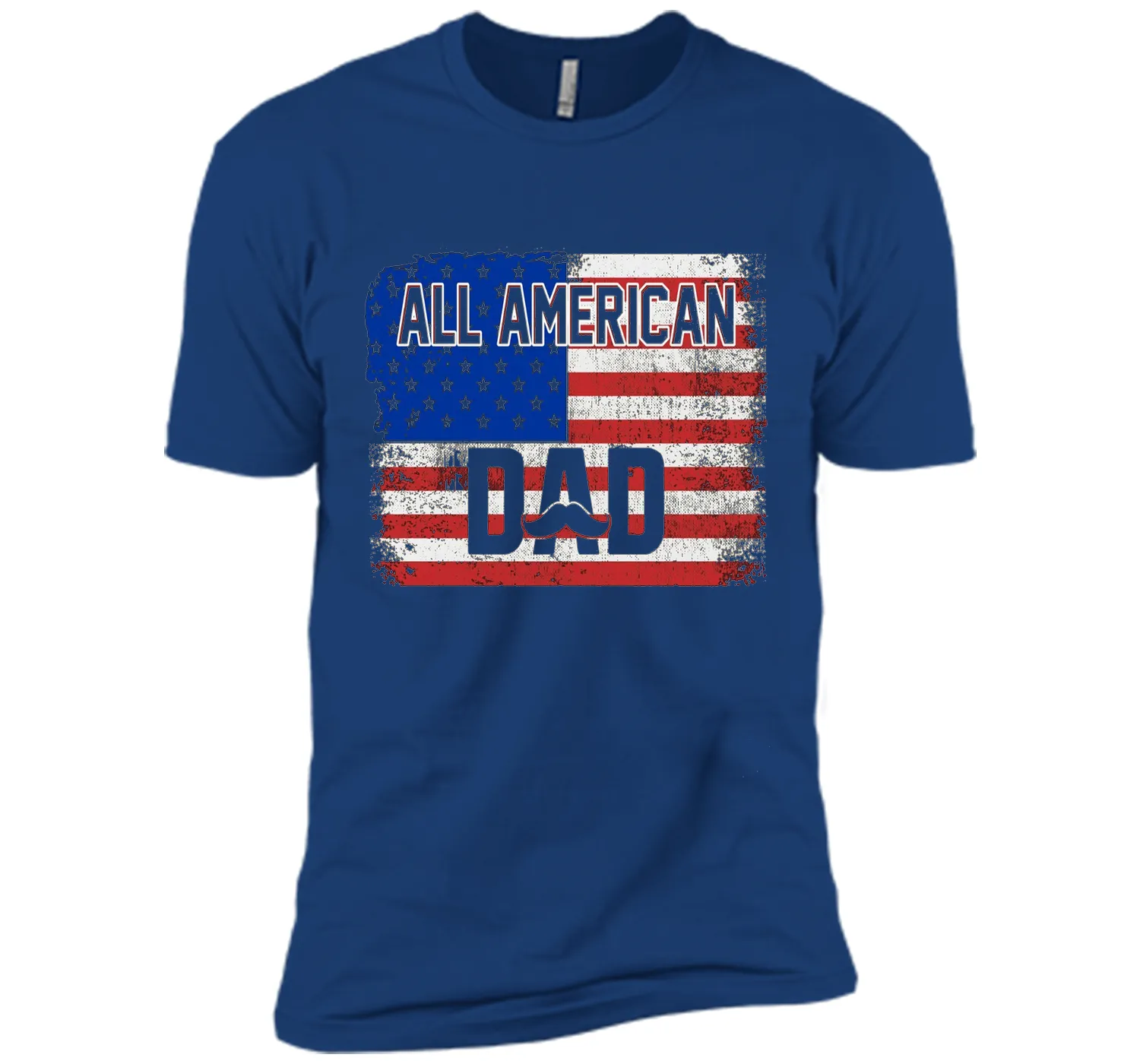 All American Dad American Flag T-Shirt Father's Day Shirt