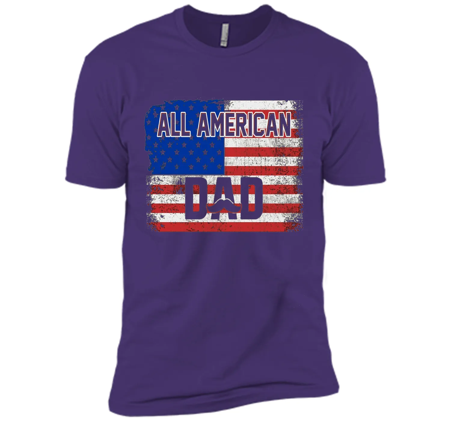 All American Dad American Flag T-Shirt Father's Day Shirt