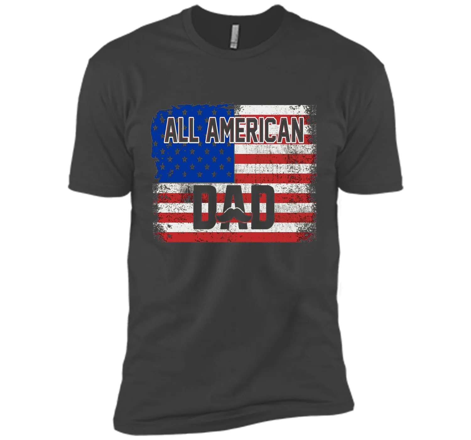 All American Dad American Flag T-Shirt Father's Day Shirt