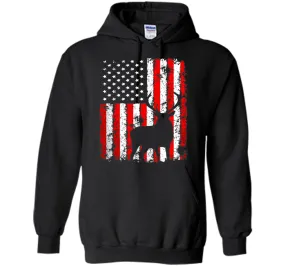 America Flag Deer Hunting T-Shirt Gift for Hunter