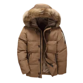 Angelo Ricci™ Fur Hood Winter Down Jacket