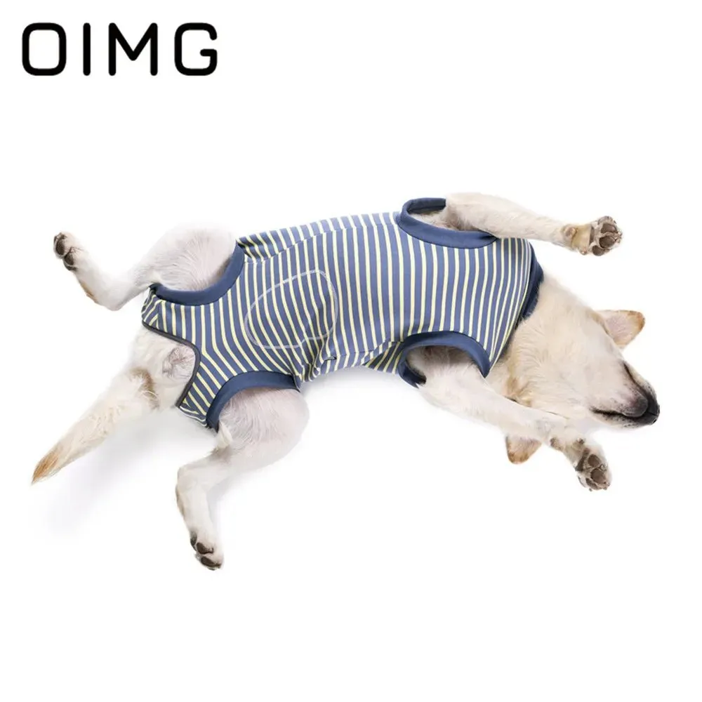 AnniePaw Striped Cotton T-shirt for Large Dogs Breathable Casual Vest