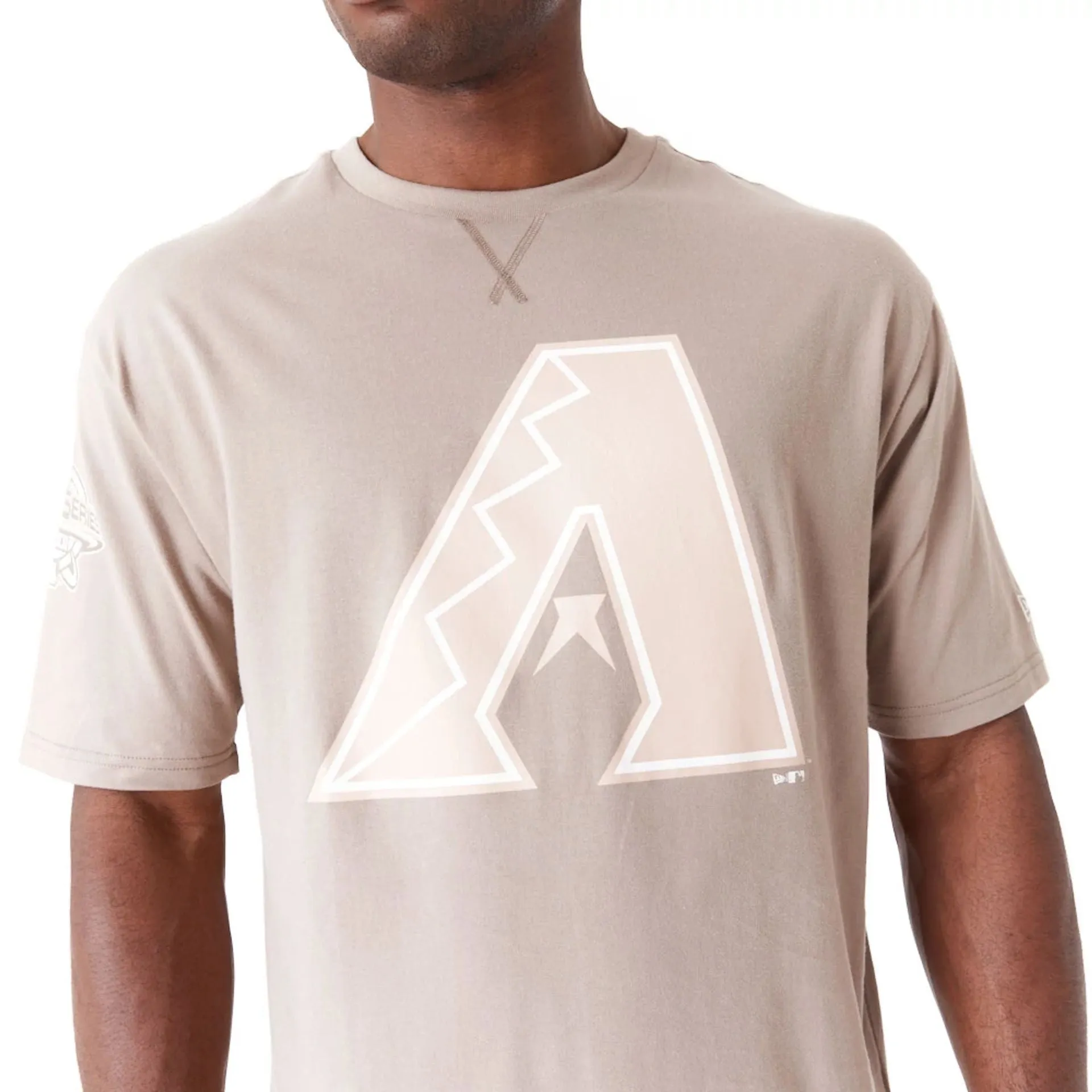 Arizona Diamondbacks World Series Pastel Brown Oversized T-Shirt