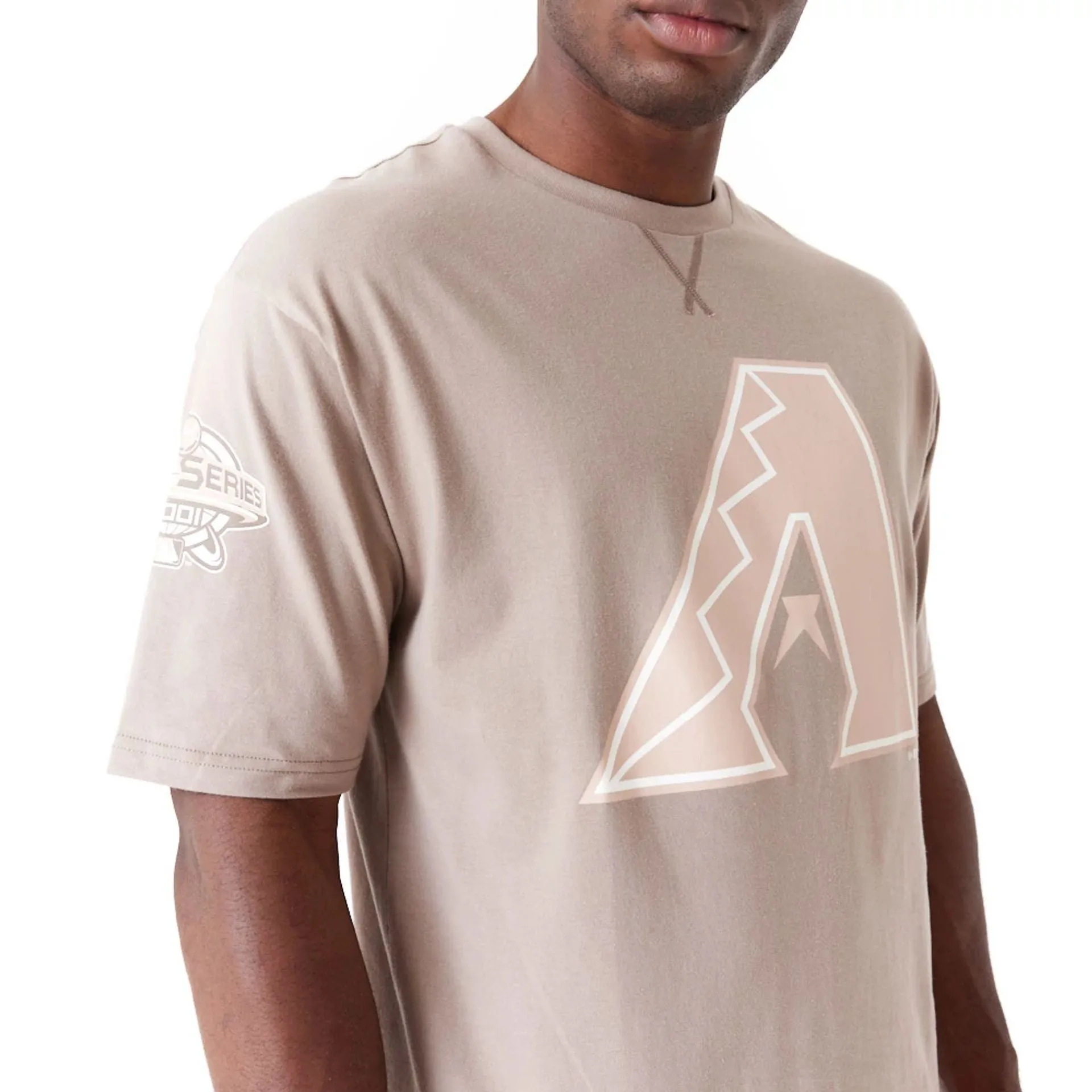Arizona Diamondbacks World Series Pastel Brown Oversized T-Shirt