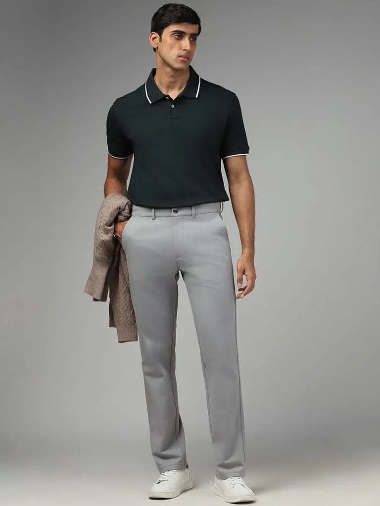Ascot Emerald Green Cotton Relaxed-Fit Polo T-Shirt