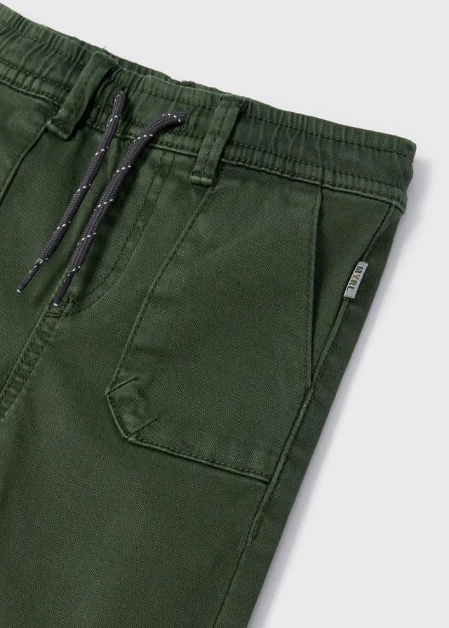 Baby Boys Twill Joggers - Hiedra | Mayoral