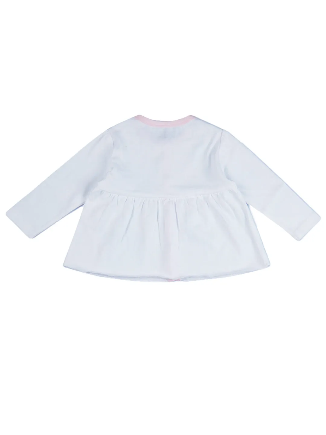 Baby Top & Bottom Set - Be Happy Print - Pink