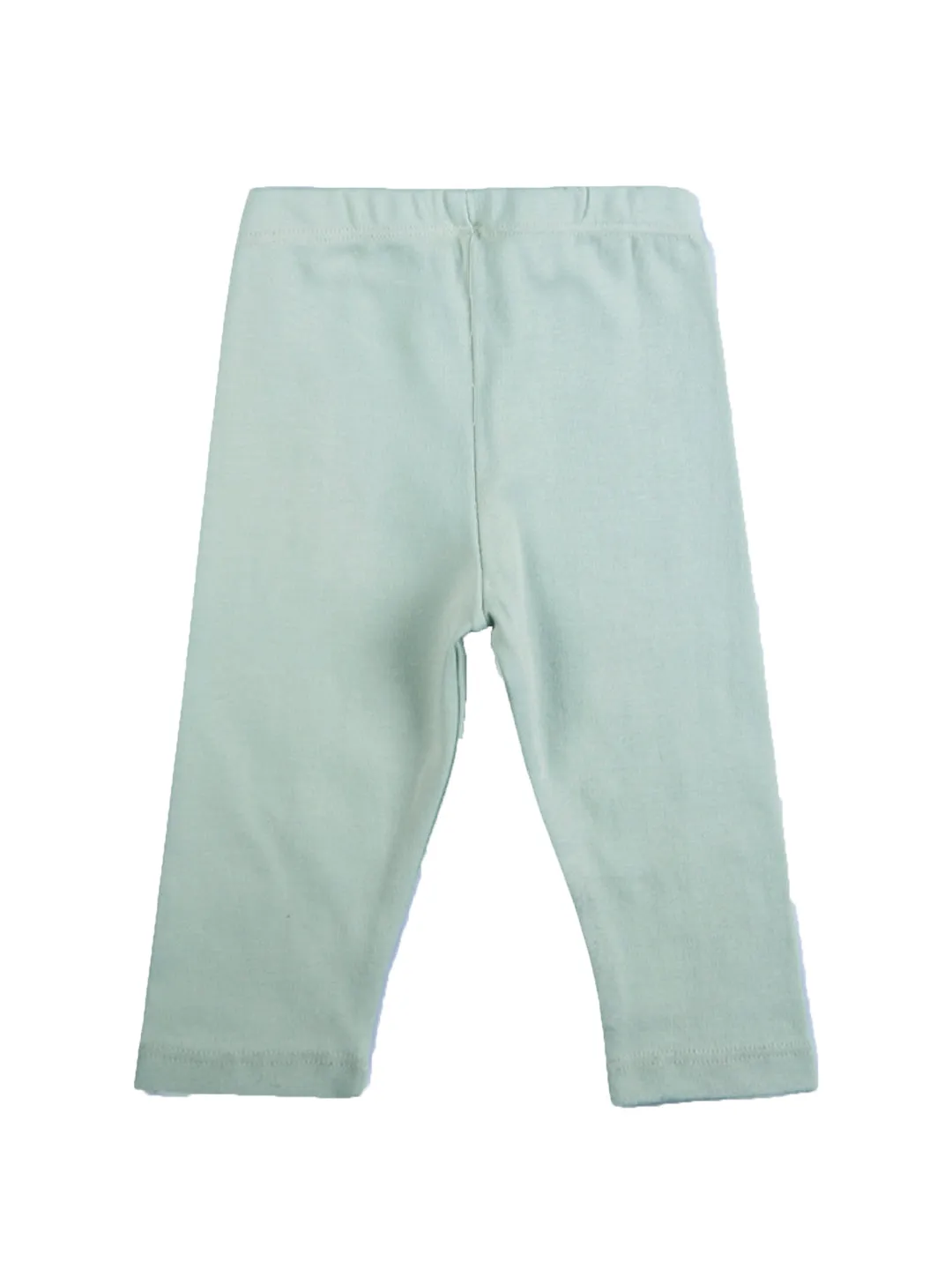 Baby Top & Bottom Set - Be Happy Print - Sage Green