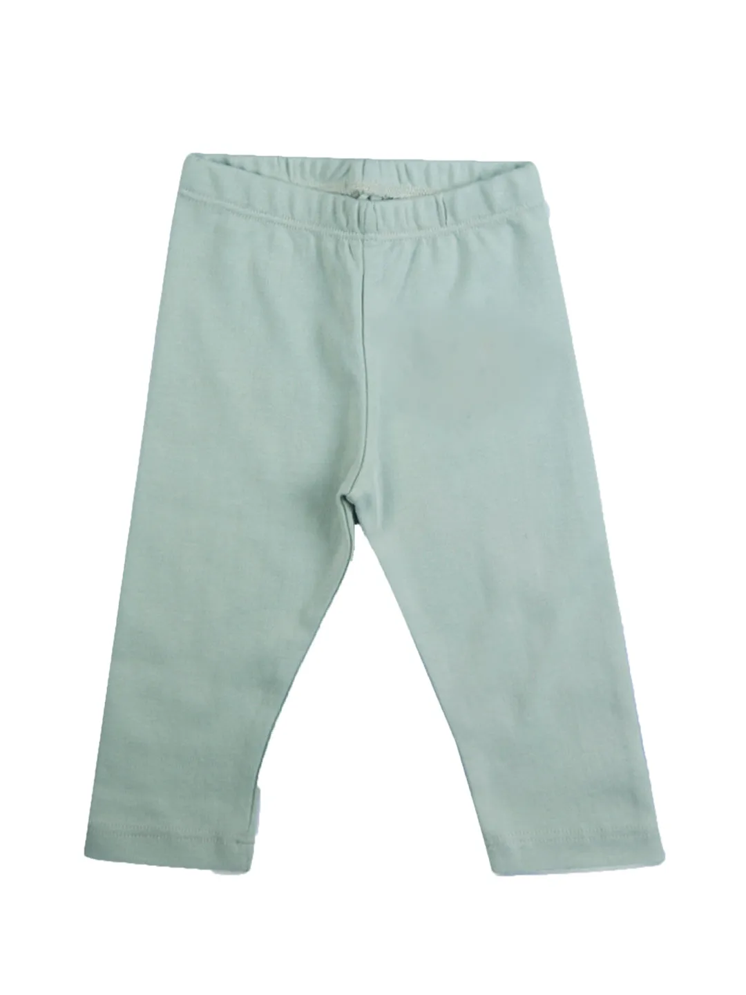 Baby Top & Bottom Set - Be Happy Print - Sage Green