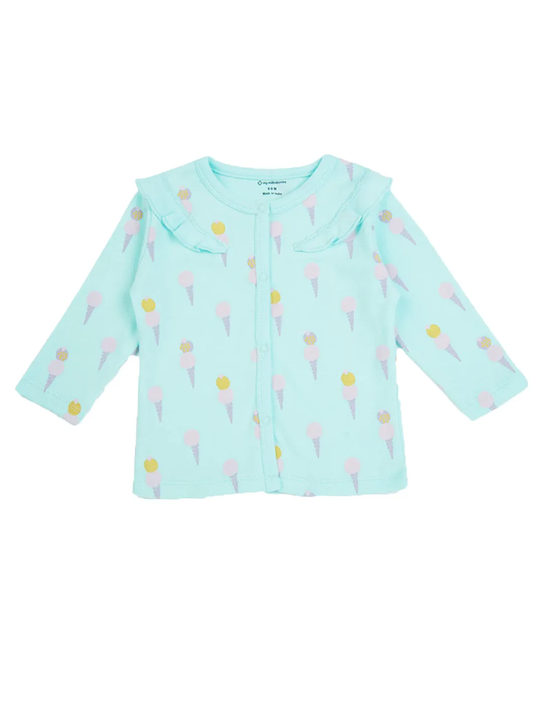Baby Top & Bottom Set - Ice-Cream Print