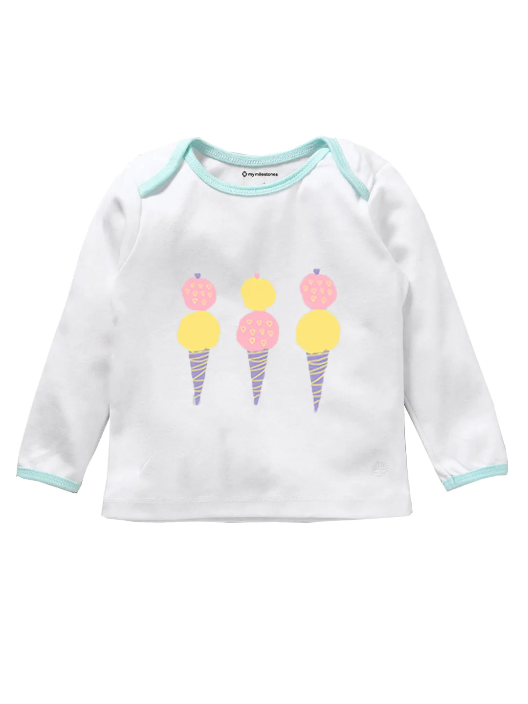 Baby Top And Bottom Set - Aqua