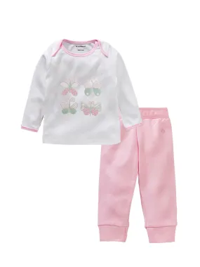 Baby Top And Bottom Set - Pink