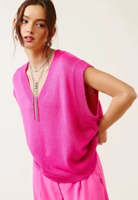 Barbie Pink Sweater Vest