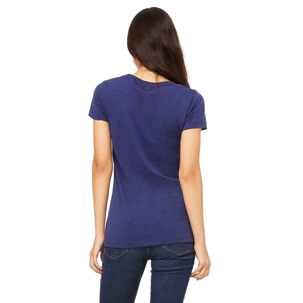 Bella   Canvas Women's Navy Triblend Short-Sleeve T-Shirt