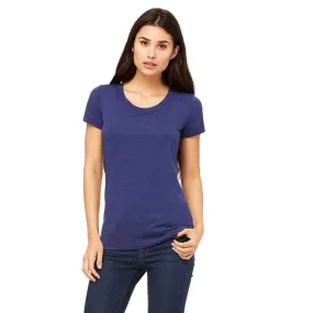 Bella   Canvas Women's Navy Triblend Short-Sleeve T-Shirt