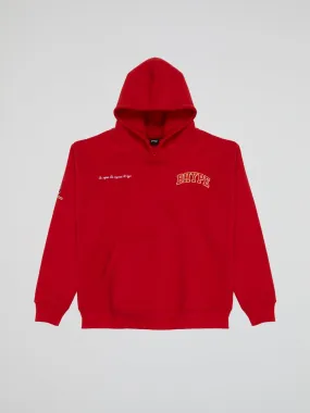Bhype Society - Bhype Red Hoodie Varsity Collection