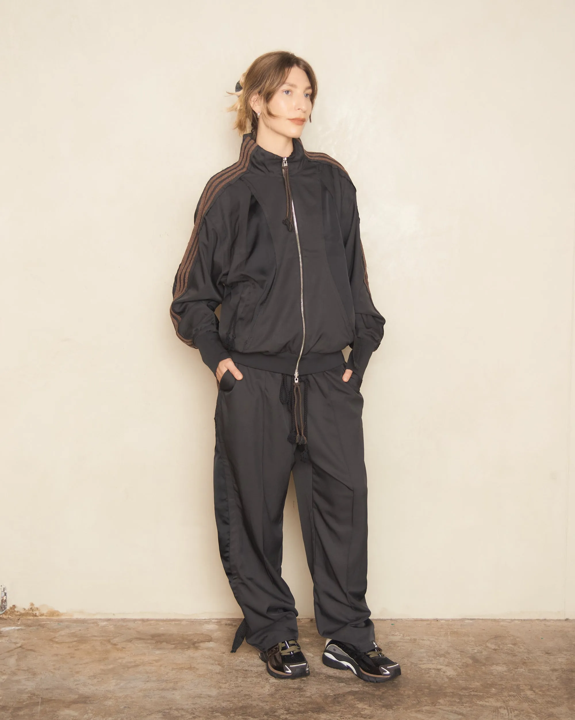 Black And Brown Adi004 Track Jacket