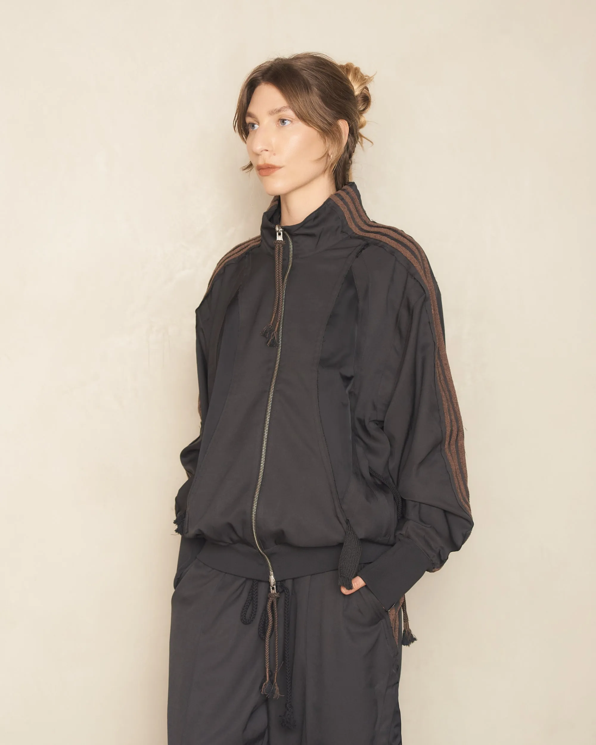 Black And Brown Adi004 Track Jacket