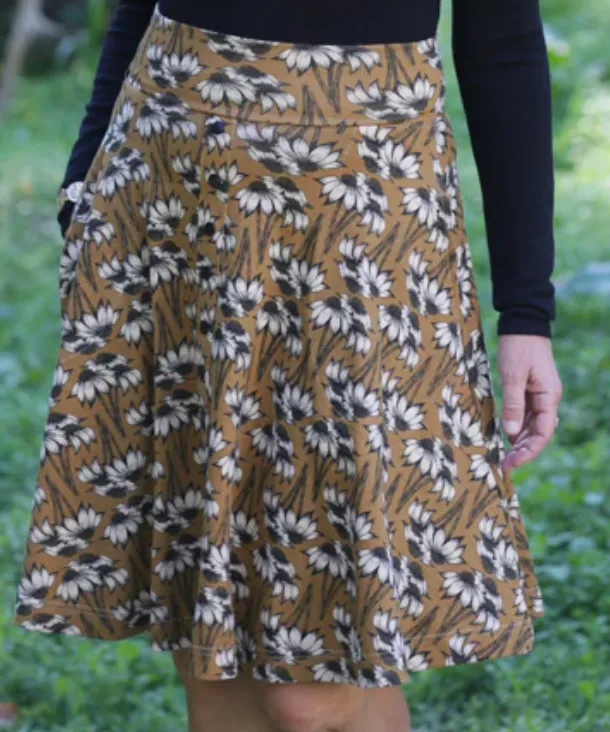 Black Eyed Susan Knit Skirt