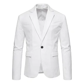 Blazer en daim vintage à un bouton