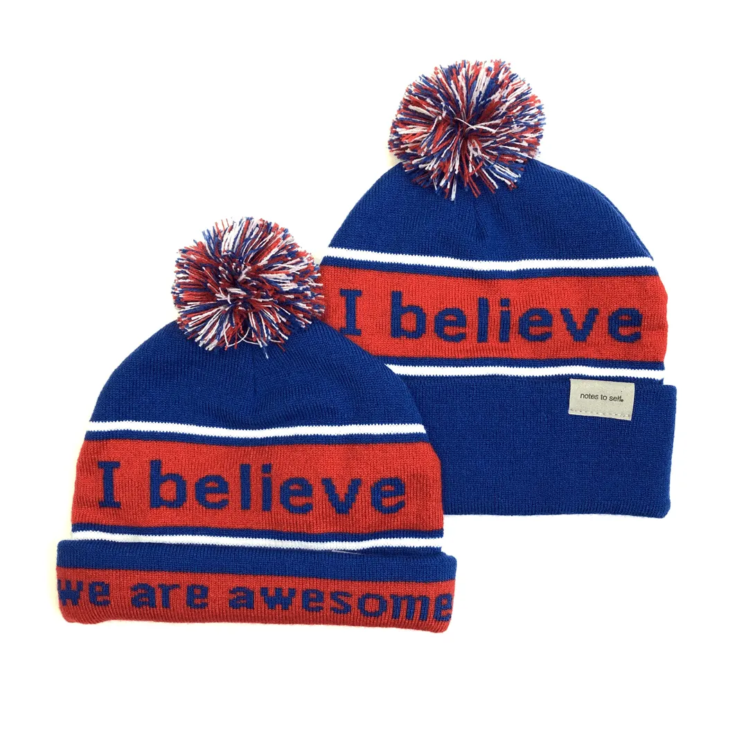 blue & red knit beanie   7 pairs of socks gift in a keepsake box
