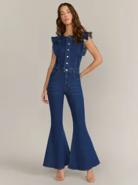 Blue B Ruffle Sleeve Flared Leg Jumpsuit - Brands We Love