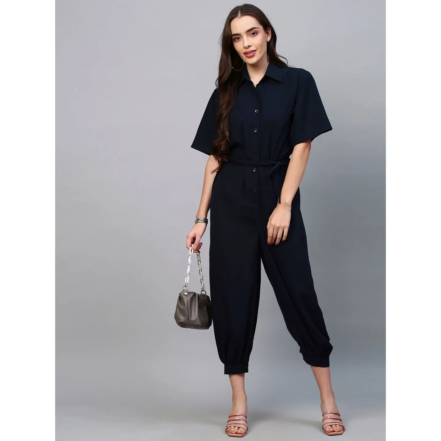 Blue jumpsuit