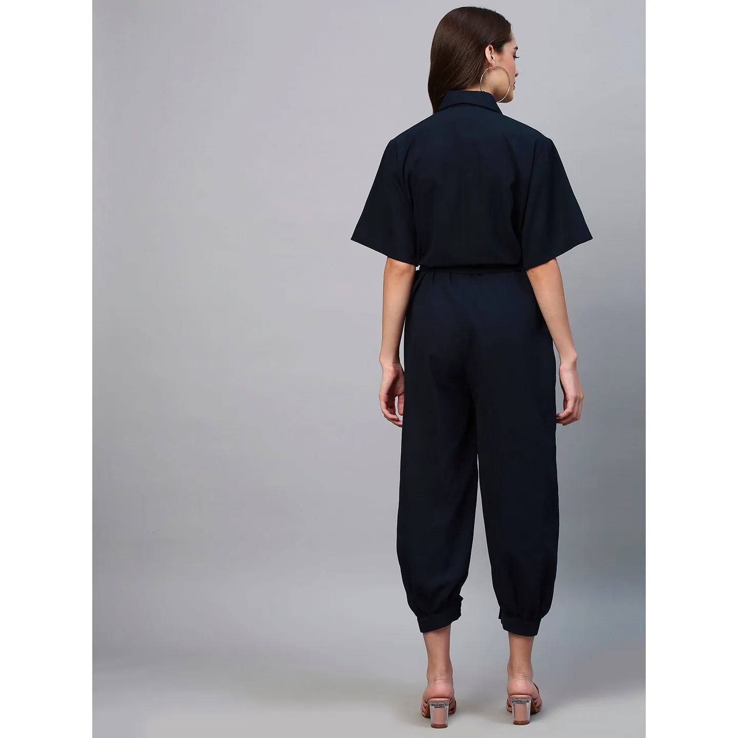 Blue jumpsuit