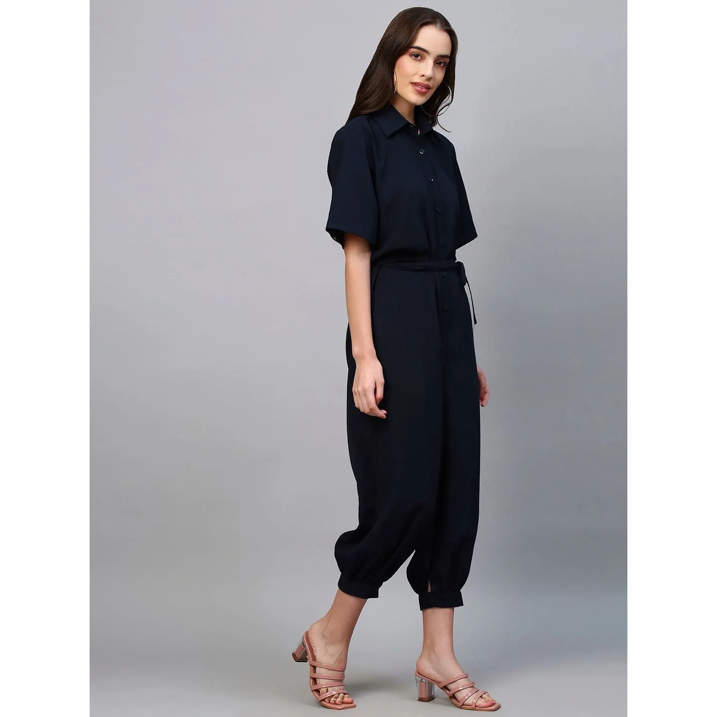 Blue jumpsuit