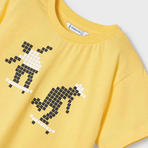BOYS YELLOW SHORT SLEEVE T-SHIRT